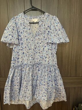 SUGARLIPS Carmine Floral Rock A By Trapeze Mini Dress